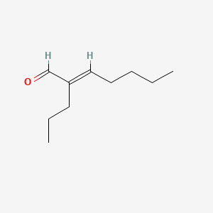 molecular formula C10H18O B12682130 2-Heptenal, 2-propyl- CAS No. 64935-37-1