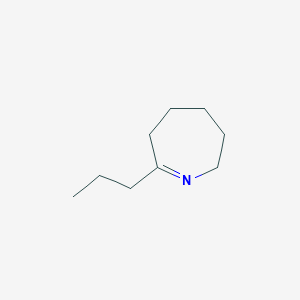 molecular formula C9H17N B12682155 2H-Azepine, 3,4,5,6-tetrahydro-7-propyl- CAS No. 3338-05-4