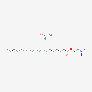molecular formula C23H47NO4 B12682156 Dimethyl(2-(stearoyloxy)ethyl)ammonium formate CAS No. 93803-55-5