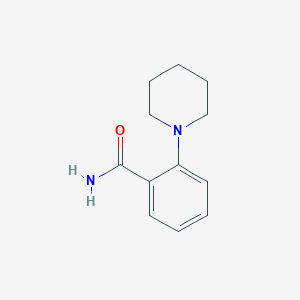 molecular formula C12H16N2O B1268217 2-Piperidinobenzamide CAS No. 3430-40-8