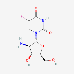 molecular formula C9H12FN3O5 B12682175 2'-Amino-2'-deoxy-5-fluorouridine CAS No. 51989-23-2