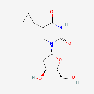 molecular formula C12H16N2O5 B12682187 5-Cyclopropyl-2'-deoxyuridine CAS No. 108274-20-0