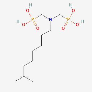 molecular formula C11H27NO6P2 B12682198 ((Isononylimino)bis(methylene))bisphosphonic acid CAS No. 94248-80-3