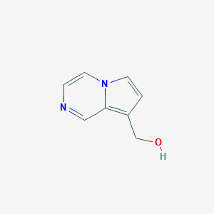 molecular formula C8H8N2O B126822 Pyrrolo[1,2-a]pyrazin-8-ylmethanol CAS No. 158945-89-2