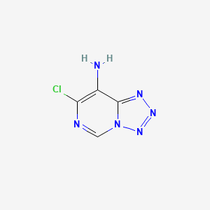 molecular formula C4H3ClN6 B1268221 7-Chlorotetrazolo[1,5-c]pyrimidin-8-amine CAS No. 3210-38-6