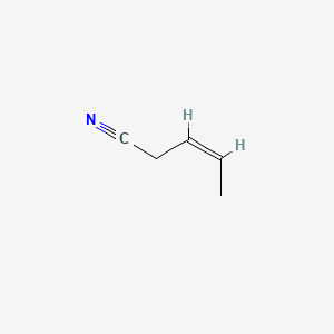 molecular formula C5H7N B12682242 3-Pentenenitrile, (3Z)- CAS No. 16545-78-1