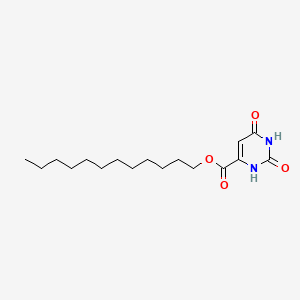 molecular formula C17H28N2O4 B12682244 Dodecyl 1,2,3,6-tetrahydro-2,6-dioxopyrimidine-4-carboxylate CAS No. 94313-98-1