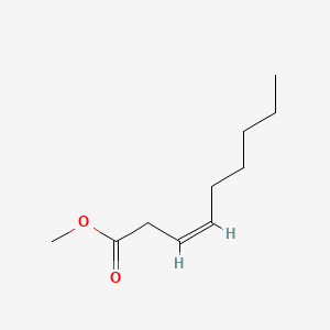 molecular formula C10H18O2 B12682256 Methyl 3-nonenoate, (3Z)- CAS No. 41654-16-4