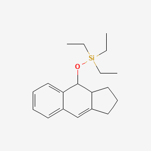 molecular formula C19H28OSi B12682297 Silane, triethyl((2,3,3a,4-tetrahydro-1H-benz(f)inden-4-yl)oxy)- CAS No. 129156-30-5