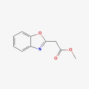 molecular formula C10H9NO3 B1268233 甲基2-(苯并[D]噁唑-2-基)乙酸酯 CAS No. 75762-23-1