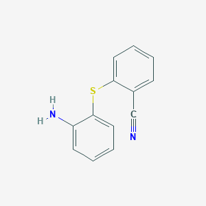 molecular formula C13H10N2S B1268234 2-(2-Aminophenyl)sulfanylbenzonitrile CAS No. 140425-65-6