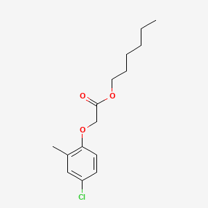 molecular formula C15H21ClO3 B12682340 Hexyl (4-chloro-2-methylphenoxy)acetate CAS No. 40390-09-8