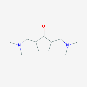 molecular formula C11H22N2O B1268235 2,5-Bis[(dimethylamino)methyl]cyclopentanone CAS No. 13290-51-2