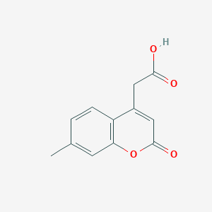 molecular formula C12H10O4 B1268238 2-(7-methyl-2-oxo-2H-chromen-4-yl)acetic acid CAS No. 50402-83-0