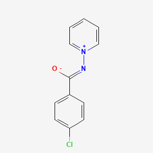 molecular formula C12H9ClN2O B12682399 Pyridinium, 1-((4-chlorobenzoyl)amino)-, hydroxide, inner salt CAS No. 36048-81-4