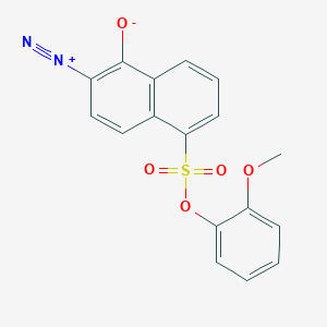 molecular formula C17H12N2O5S B12682413 o-Anisyl 6-diazo-5,6-dihydro-5-oxonaphthalene-1-sulphonate CAS No. 82758-42-7