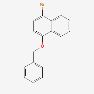molecular formula C17H13BrO B1268243 1-Bromo-4-(phenylmethoxy)-naphthalene CAS No. 138865-41-5