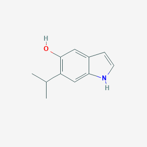 molecular formula C11H13NO B126825 6-Isopropyl-1H-indol-5-ol CAS No. 159388-68-8