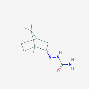 molecular formula C11H19N3O B1268250 Hydrazinecarboxamide, 2-(1,7,7-trimethylbicyclo[2.2.1]hept-2-ylidene)- CAS No. 10281-41-1