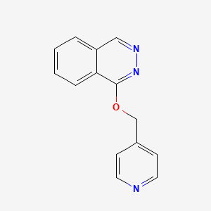 molecular formula C14H11N3O B12682538 Phthalazine, 1-(4-pyridinylmethoxy)- CAS No. 149365-48-0