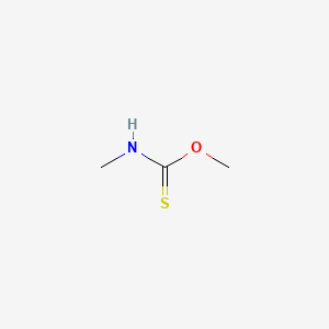 molecular formula C3H7NOS B12682562 O-Methyl methylcarbamothioate CAS No. 14128-35-9