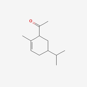 molecular formula C12H20O B12682571 1-(2-Methyl-5-(1-methylethyl)-2-cyclohexen-1-yl)ethan-1-one CAS No. 72808-15-2
