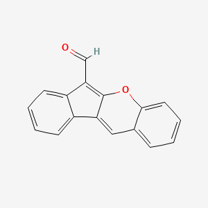 molecular formula C17H10O2 B1268269 Indeno[2,1-b]chromene-6-carbaldehyde CAS No. 75293-82-2