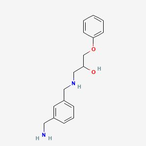 molecular formula C17H22N2O2 B12682699 1-(((3-(Aminomethyl)phenyl)methyl)amino)-3-phenoxypropan-2-ol CAS No. 85187-39-9