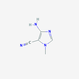 molecular formula C5H6N4 B1268271 4-Amino-1-methylimidazole-5-carbonitrile CAS No. 40637-80-7