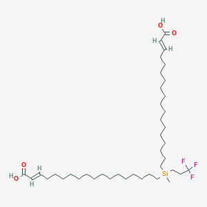 molecular formula C40H73F3O4Si B12682721 Methyl(3,3,3-trifluoropropyl)silylene dioctadecenoate CAS No. 62273-09-0