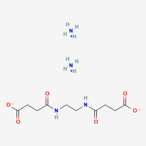 molecular formula C10H22N4O6 B12682729 Diammonium 4,4'-(ethylenediimino)bis(4-oxobutyrate) CAS No. 94158-75-5