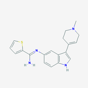 molecular formula C19H20N4S B126828 N-[3-(1,2,3,6-四氢-1-甲基-4-吡啶基)-1H-吲哚-5-基]-2-噻吩甲酰胺 CAS No. 915036-97-4