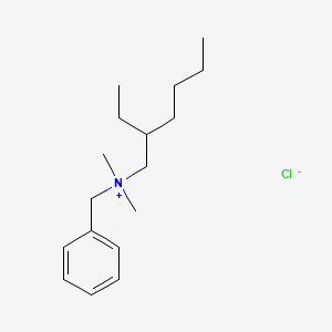 molecular formula C17H30ClN B12682814 Benzyl(2-ethylhexyl)dimethylammonium chloride CAS No. 93839-30-6
