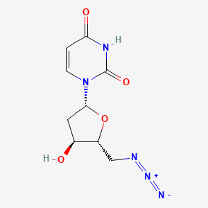molecular formula C9H11N5O4 B1268284 Uridine, 5'-azido-2',5'-dideoxy- CAS No. 35959-37-6