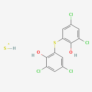 molecular formula C12H7Cl4O2S2 B12682861 Bithifen CAS No. 57484-86-3