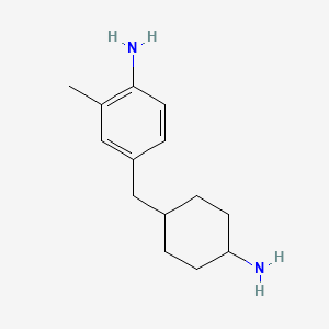 molecular formula C14H22N2 B12682883 4-((4-Aminocyclohexyl)methyl)-o-toluidine CAS No. 85586-57-8