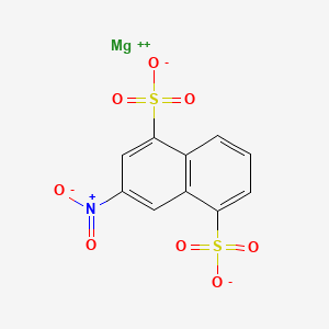 molecular formula C10H5MgNO8S2 B12682903 Magnesium 3-nitronaphthalene-1,5-disulphonate CAS No. 67900-54-3