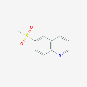 molecular formula C10H9NO2S B1268292 6-(Methylsulfonyl)quinoline CAS No. 89770-29-6