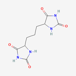 molecular formula C9H12N4O4 B12682965 5,5'-(Propane-1,3-diyl)bisimidazolidine-2,4-dione CAS No. 41980-32-9