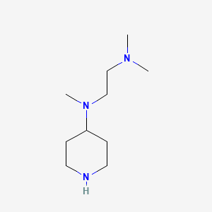 molecular formula C10H23N3 B1268297 N,N,N'-三甲基-N'-哌啶-4-基乙烷-1,2-二胺 CAS No. 889940-14-1