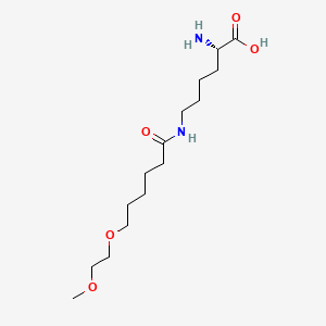 molecular formula C15H30N2O5 B12682982 Pegvaliase CAS No. 1585984-95-7
