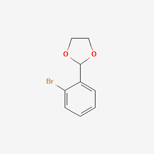 molecular formula C9H9BrO2 B1268299 2-(2-溴苯基)-1,3-二噁烷 CAS No. 34824-58-3