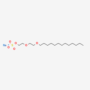 molecular formula C17H35NaO6S B12683017 Sodium 2-(2-(tridecyloxy)ethoxy)ethyl sulphate CAS No. 94107-61-6
