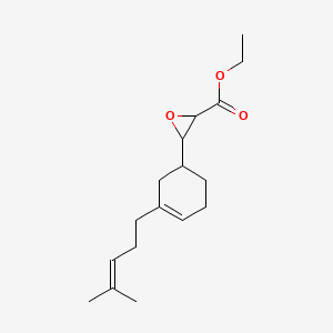 molecular formula C17H26O3 B12683025 Ethyl 3-(3-(4-methylpent-3-enyl)cyclohex-3-en-1-yl)oxirane-2-carboxylate CAS No. 84473-80-3