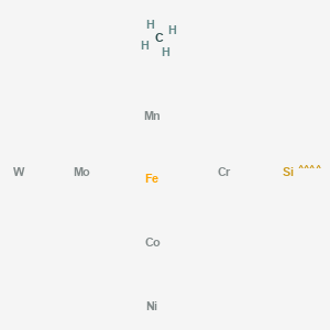 molecular formula CH4CoCrFeMnMoNiSiW B12683063 Stellite CAS No. 8049-28-3