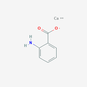 molecular formula C7H6CaNO2+ B12683097 calcium;2-aminobenzoate CAS No. 14342-65-5