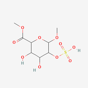 molecular formula C8H14O10S B12683108 Treburon CAS No. 50809-34-2