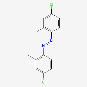 molecular formula C14H12Cl2N2 B12683109 Bis(4-chloro-2-methylphenyl)diazene CAS No. 22237-33-8