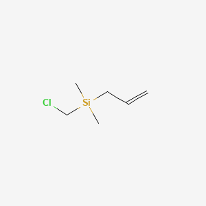 molecular formula C6H13ClSi B1268312 烯丙基(氯甲基)二甲基硅烷 CAS No. 33558-75-7