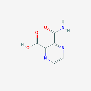 molecular formula C6H5N3O3 B1268314 3-Carbamoylpyrazine-2-carboxylic acid CAS No. 67367-37-7